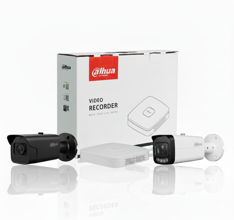 Beveiligingscameraset Dahua 8MP Bullet 4K met microfoon 24/7 kleurenbeeld
