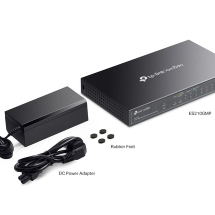 ES210GMP Omada 10-Poorts Gigabit Easy Managed Switch met 8-Poorts PoE+