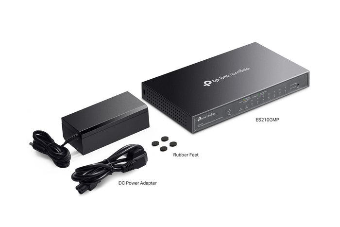 ES210GMP Omada 10-Poorts Gigabit Easy Managed Switch met 8-Poorts PoE+
