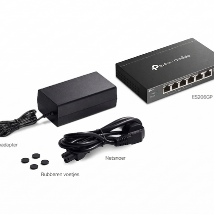 ES206GP Omada 6-Port Gigabit Easy Managed PoE+ Switch