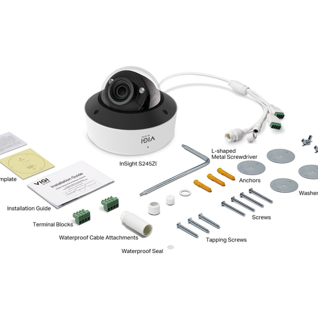 ip-camera.live Vigi InSight S245ZI VIGI 4MP IR Gemotoriseerde Varifocale Dome 5x zoom