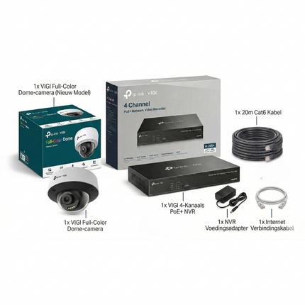 Beveiligingscamera set VIGI S285 UHD 4K 8MP Full-Color Dome 2.8 of 4MM