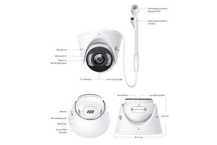 ip-camera.live Vigi InSight S485 – VIGI 8MP Full-Color  2.8mm of 4mm camera