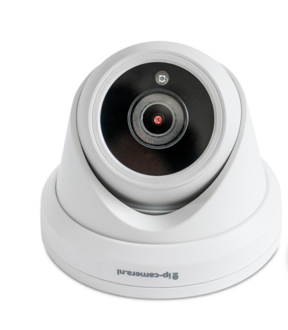 4K Beveiligingscamera dome wit met Sony 8MP Cmos en microfoon