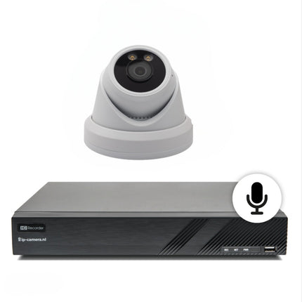 Drahtloses Kameraset Pro Dome Sony 6MP Vollfarb-Starlight-CMOS und Mikrofon 