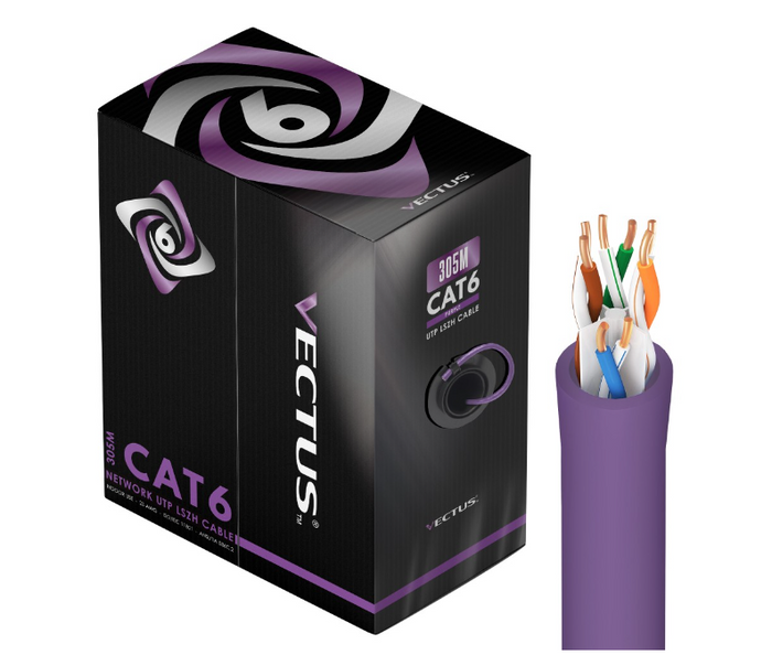 UTP Cat6E LSZH Netzwerkkabel 305 Meter auf einer Rolle