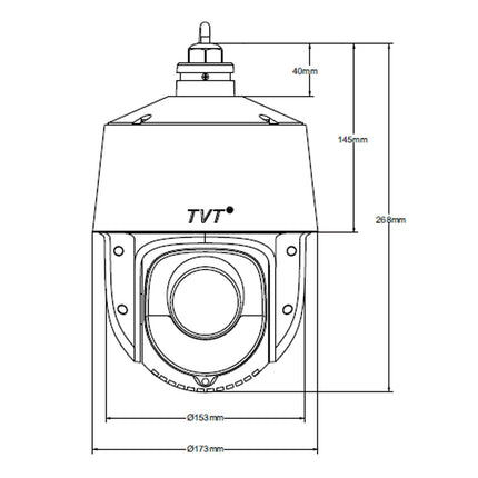 TVT 4MP AI Smart PTZ Camera Kit