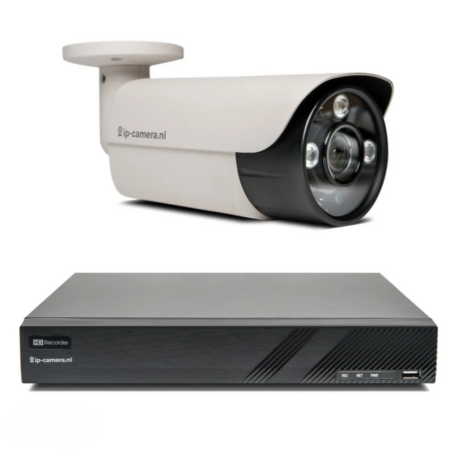 Draadloze camera set Pro bullet met Sony 6mp Cmos 4x zoom